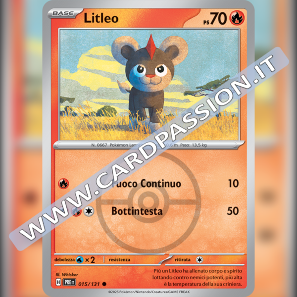 015/131 Litleo Poke Ball Reverse | Evoluzioni Prismatiche