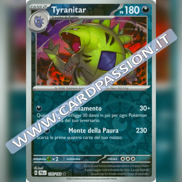 135/193 Tyranitar Reverse | Evoluzioni a Paldea