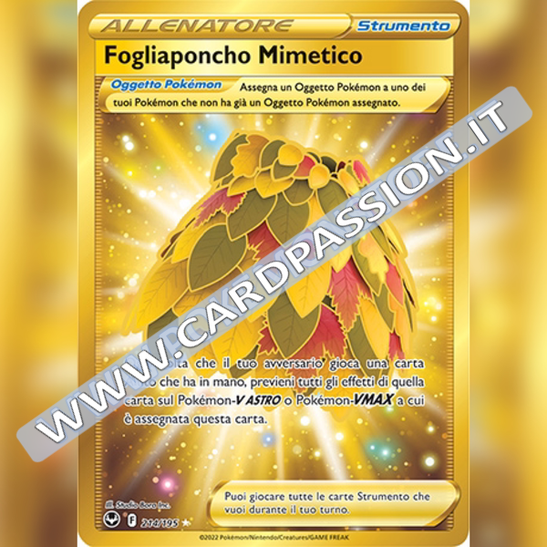214/195 Fogliaponcho Mimetico Gold | Tempesta Argentata