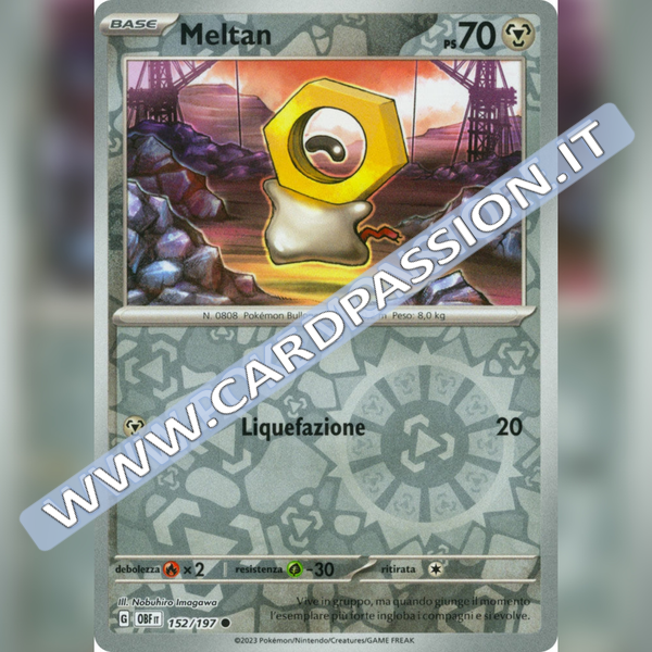 152/197 Meltan Reverse | Ossidiana Infuocata