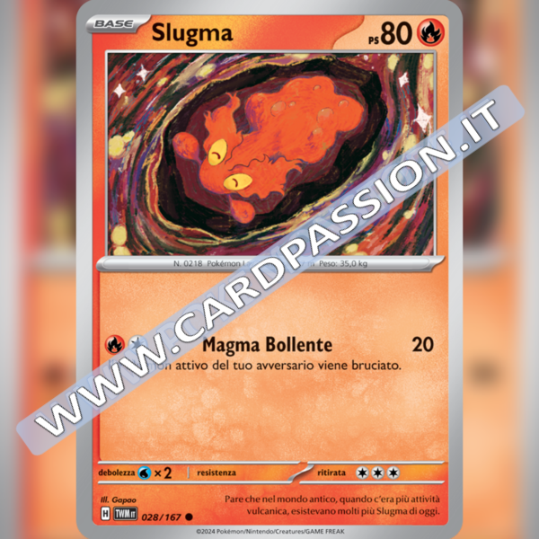 028/167 Slugma | Crepuscolo Mascherato