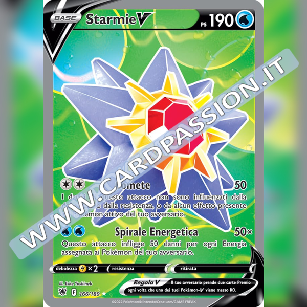 166/189 Starmie V (Full Art) | Lucentezza Siderale - Card Passion