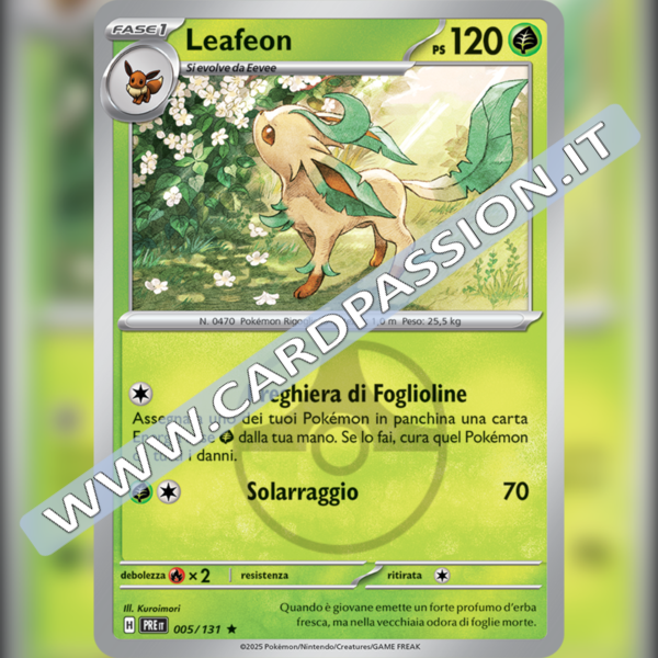 005/131 Leafeon Master Ball Reverse | Evoluzioni Prismatiche