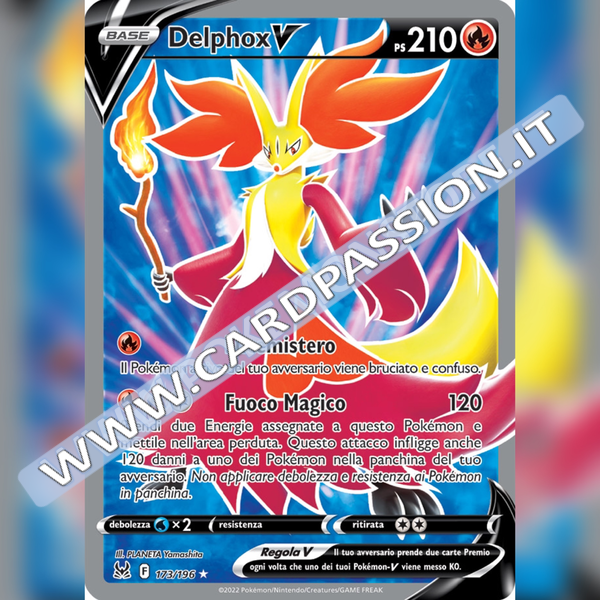 173/196 Delphox V (Full Art) | Origine Perduta - Card Passion