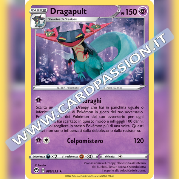 089/195 Dragapult Holo | Tempesta Argentata