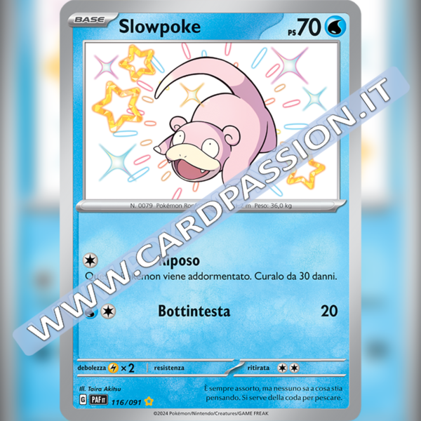 116/091 Slowpoke Shiny | Destino di Paldea