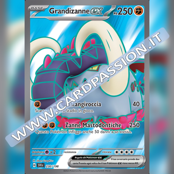 230/198 Grandizanne ex (Full Art) | Scarlatto e Violetto