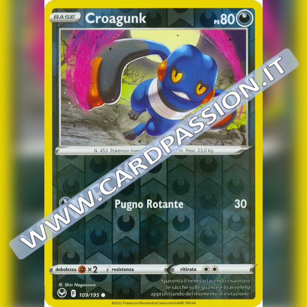 109/195 Croagunk Reverse | Tempesta Argentata