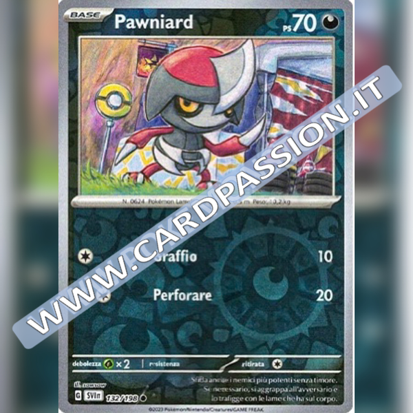 132/198 Pawniard Reverse | Scarlatto e Violetto
