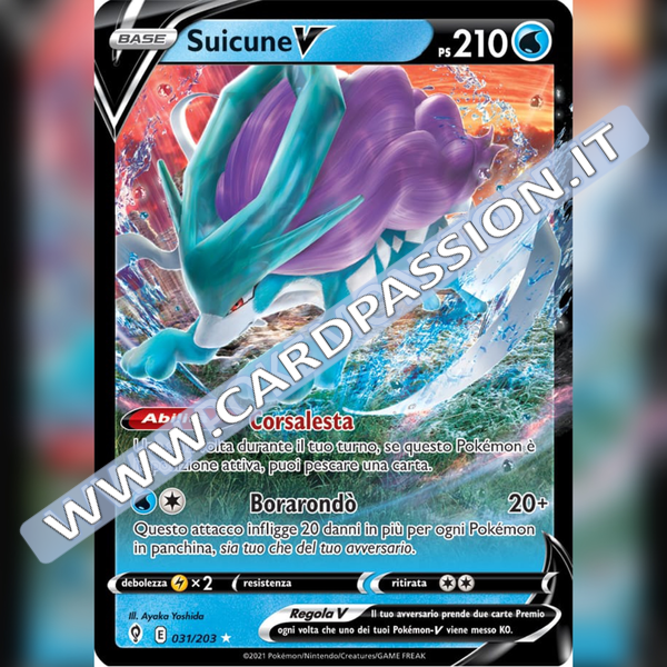 031/203 Suicune V | Evoluzioni Eteree - Card Passion