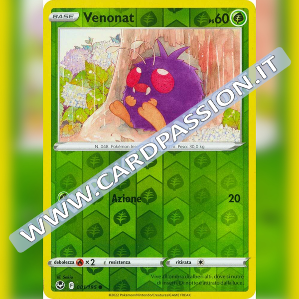 001/195 Venonat Reverse | Tempesta Argentata