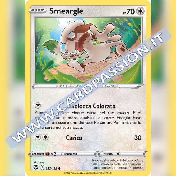 137/195 Smeargle | Tempesta Argentata