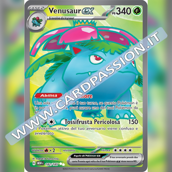 182/165 Venusaur ex (Full Art) | Scarlatto e Violetto 151