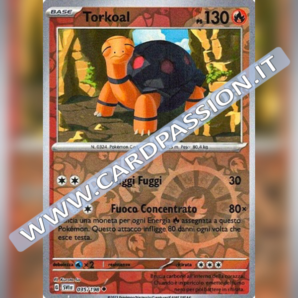 035/198 Torkoal Reverse | Scarlatto e Violetto