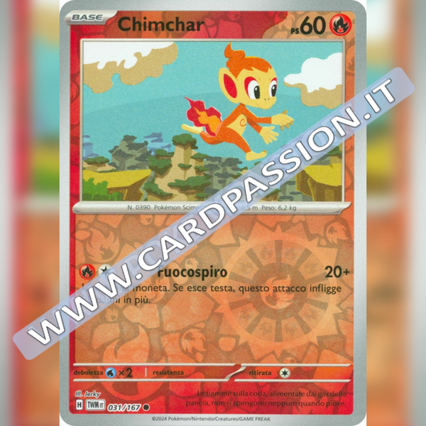 031/167 Chimchar Reverse | Crepuscolo Mascherato
