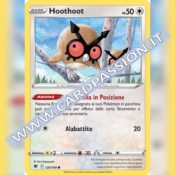 120/189 Hoothoot Comune | Lucentezza Siderale - Card Passion
