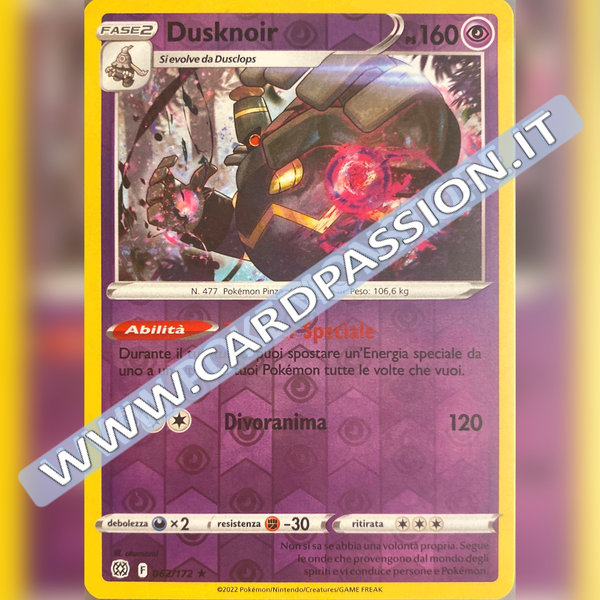062/172 Dusknoir Reverse | Astri Lucenti - Card Passion