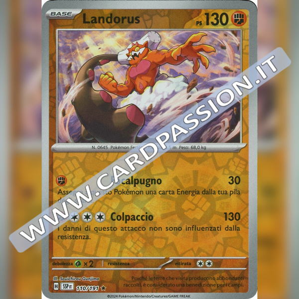 110/191 Landorus Reverse | Scintille Folgoranti