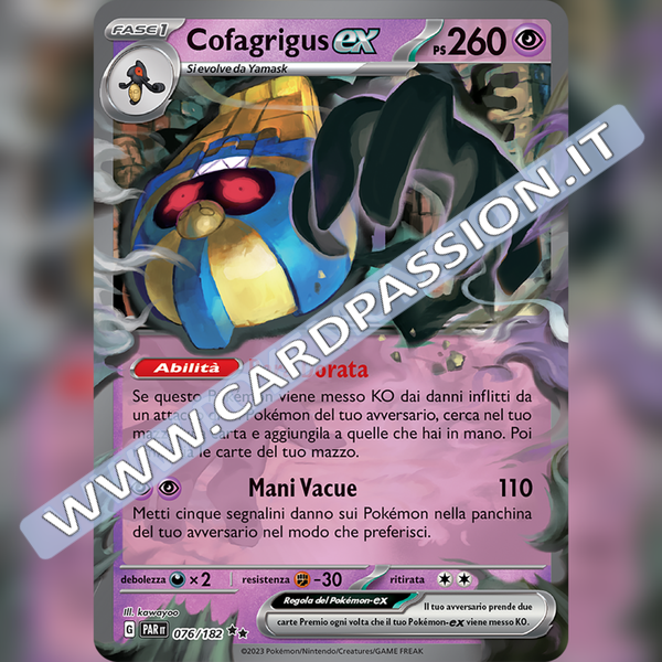 076/182 Cofagrigus ex | Paradosso Temporale