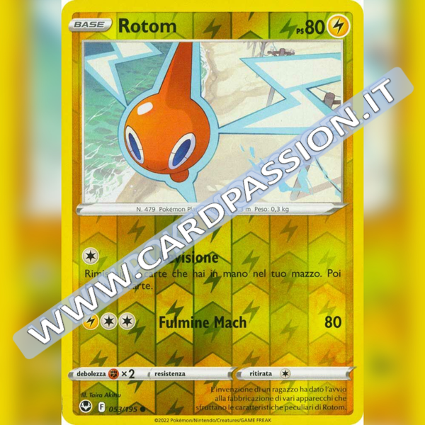 053/195 Rotom Reverse | Tempesta Argentata