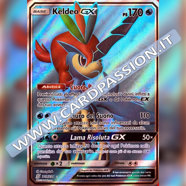 219/236 Keldeo GX (Full Art) | Sintonia Mentale - Card Passion
