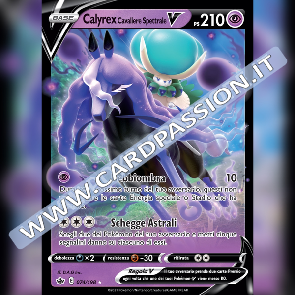 074/198 Calyrex Cavaliere Spettrale V | Regno Glaciale - Card Passion