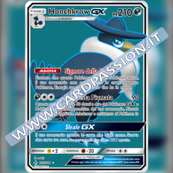 202/214 Honchkrow GX (Full Art) | Legami Inossidabili - Card Passion