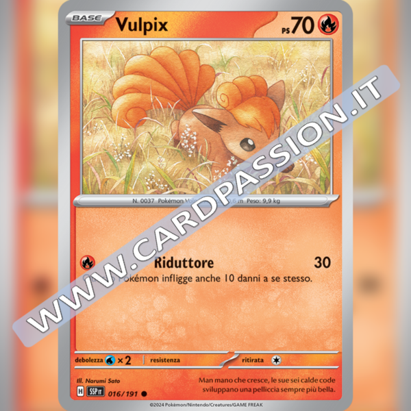 016/191 Vulpix | Scintille Folgoranti