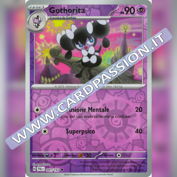 091/193 Gothorita Reverse | Evoluzioni a Paldea
