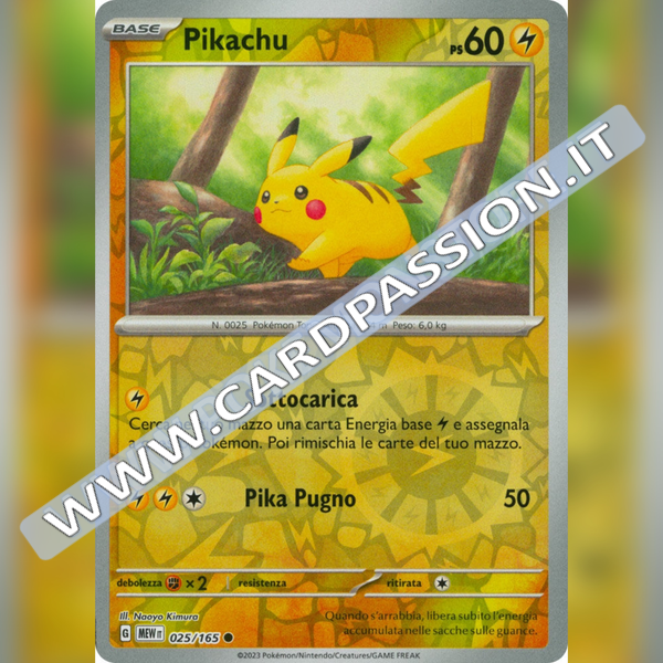 025/165 Pikachu Reverse | Scarlatto e Violetto 151