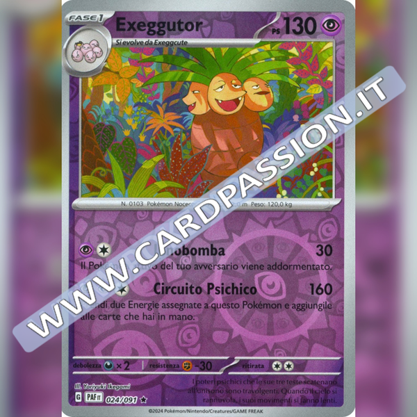 024/091 Exeggutor Reverse | Destino di Paldea