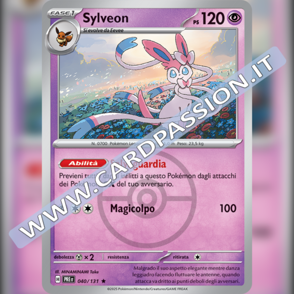040/131 Sylveon Poke Ball Reverse | Evoluzioni Prismatiche