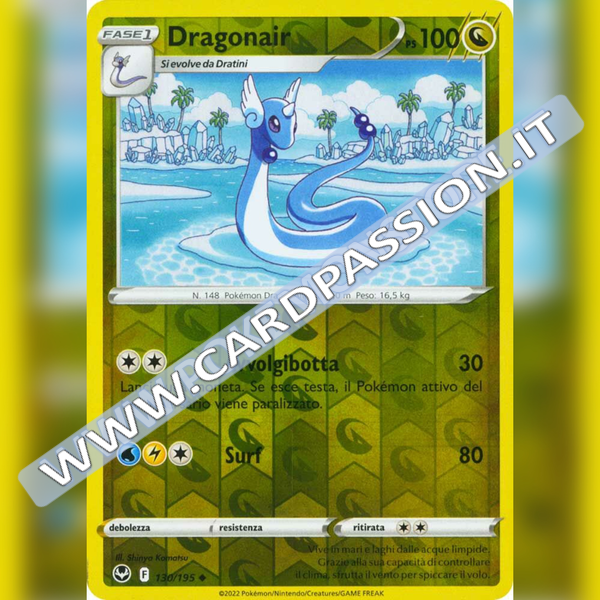 130/195 Dragonair Reverse | Tempesta Argentata