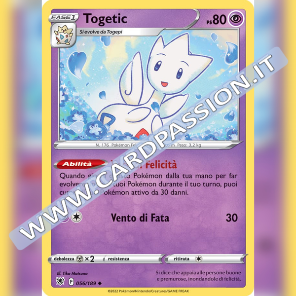 056/189 Togetic Non Comune | Lucentezza Siderale - Card Passion