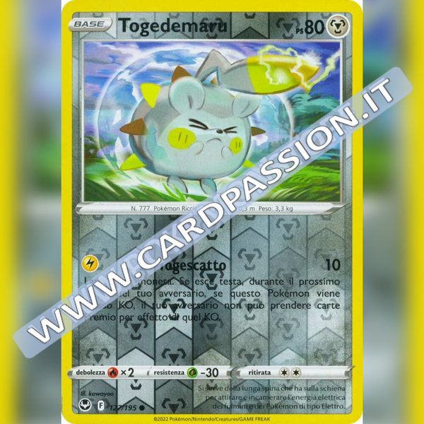 127/195 Togedemaru Reverse | Tempesta Argentata