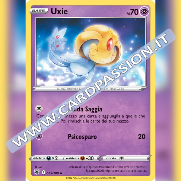 065/189 Uxie Non Comune | Lucentezza Astrale - Card Passion