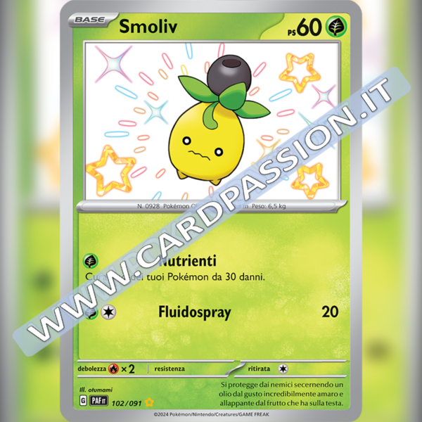 102/091 Smoliv Shiny | Destino di Paldea