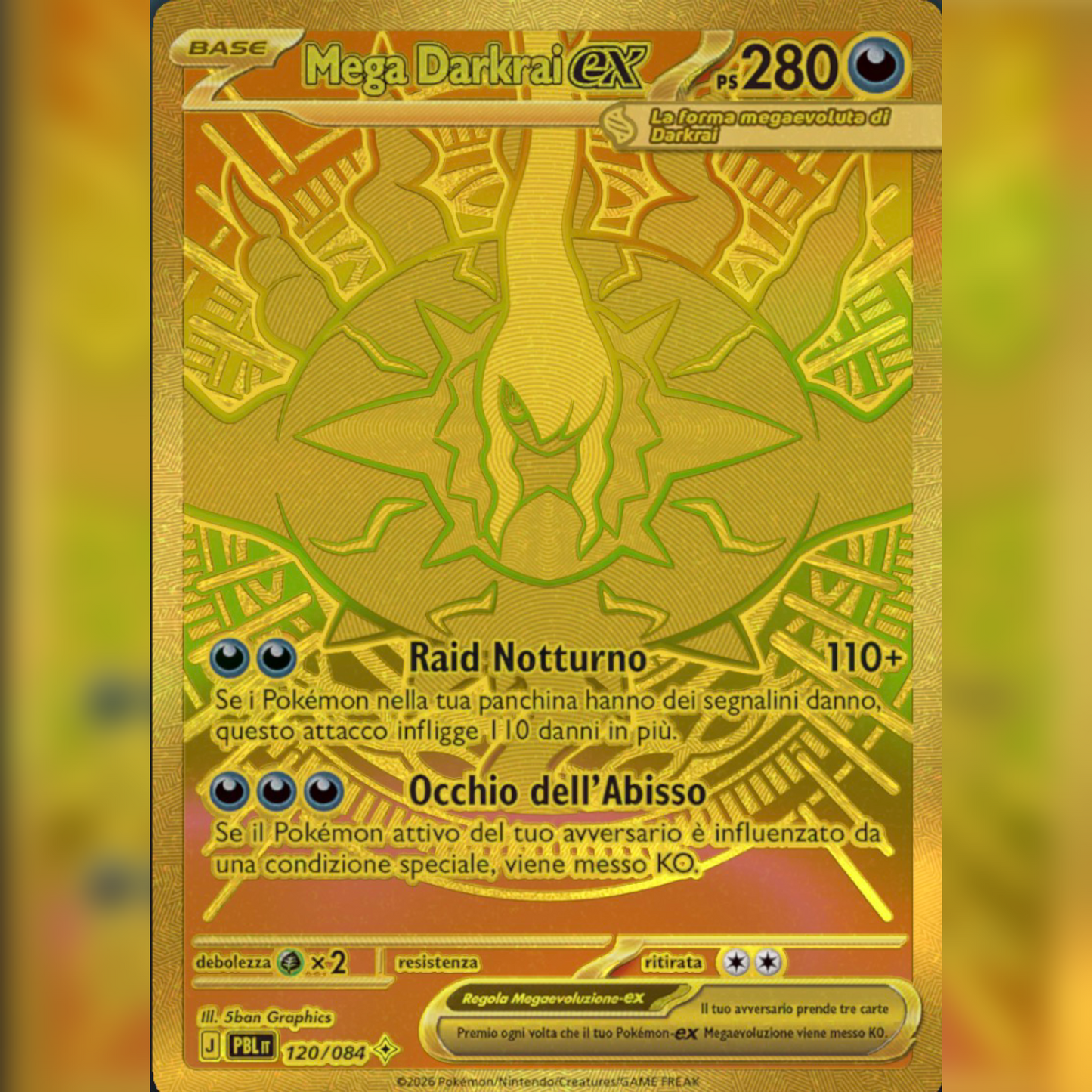 120/084 Mega Darkrai-ex (MUR) | Buio Pesto