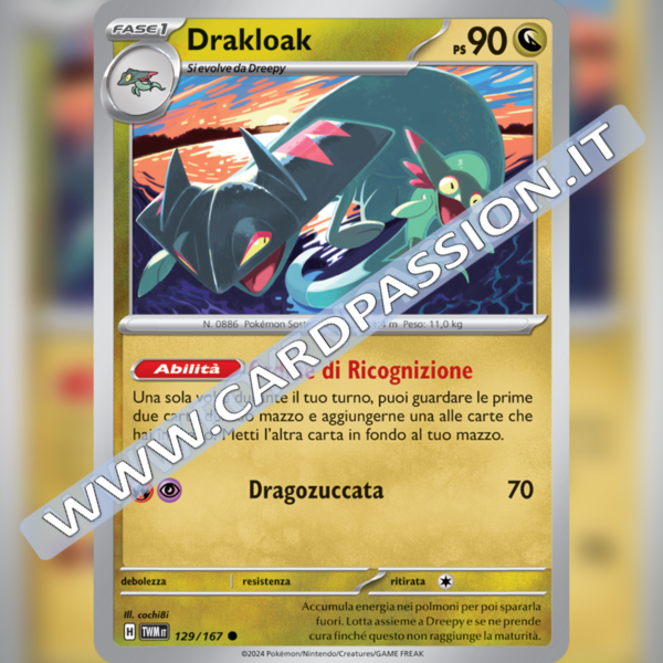 129/167 Drakloak | Crepuscolo Mascherato