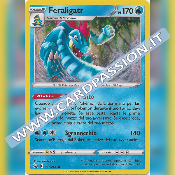 057/264 Feraligatr Holo | Colpo Fusione - Card Passion