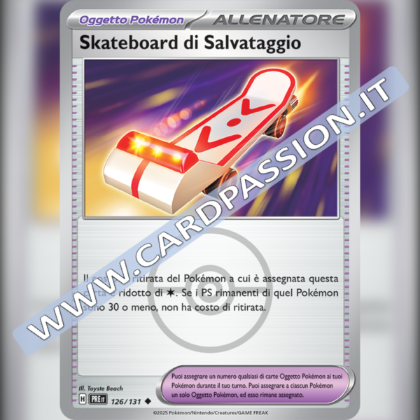126/131 Skateboard di Salvataggio Poke Ball Reverse | Evoluzioni Prismatiche
