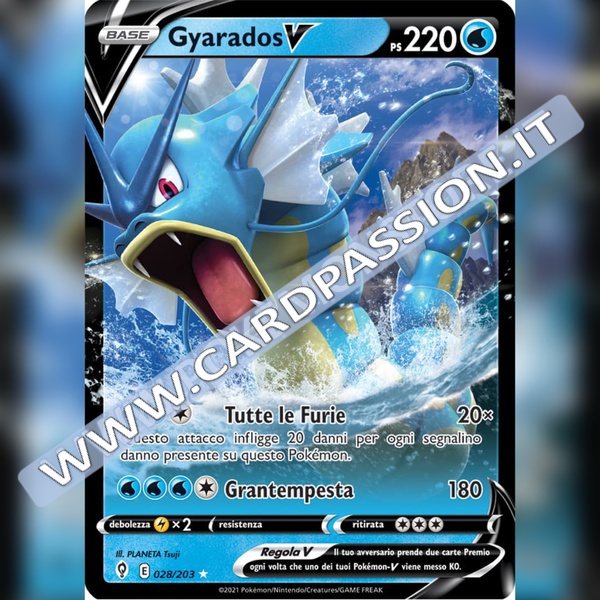 028/203 Gyarados V | Evoluzioni Eteree - Card Passion