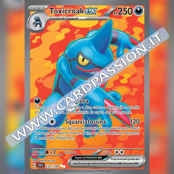 232/198 Toxicroac ex (Full Art) | Scarlatto e Violetto