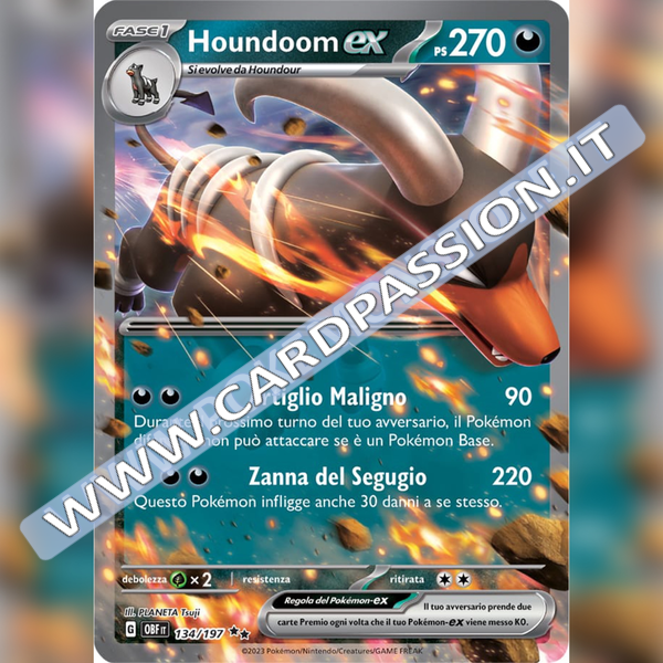 134/197 Houndoom ex | Ossidiana Infuocata