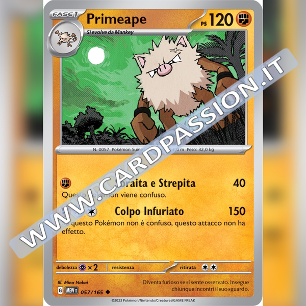 057/165 Primeape | Scarlatto e Violetto 151