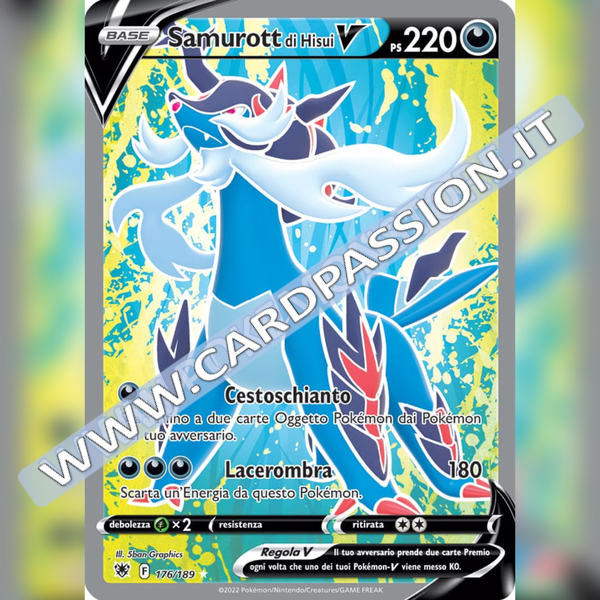 176/189 Samurott di Hisui V (Full Art) | Lucentezza Siderale - Card Passion