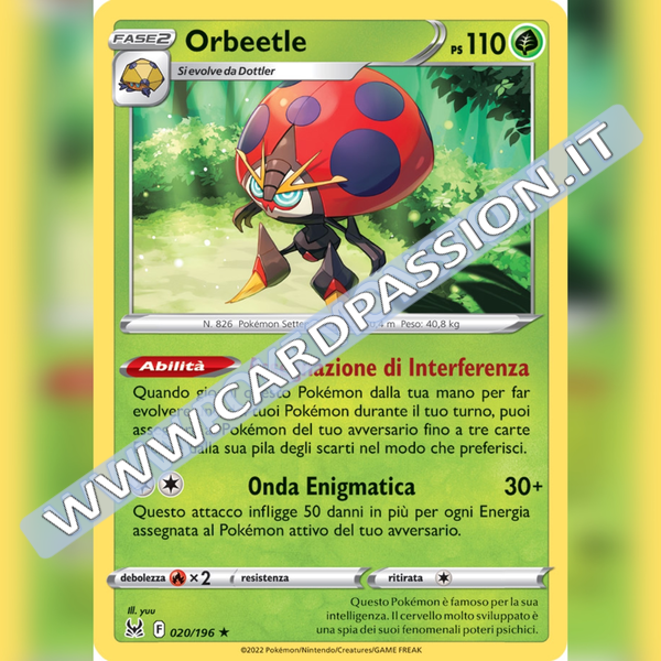 020/196 Orbeetle Holo | Origine Perduta - Card Passion