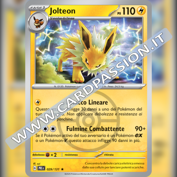 029/131 Jolteon Poke Ball Reverse | Evoluzioni Prismatiche