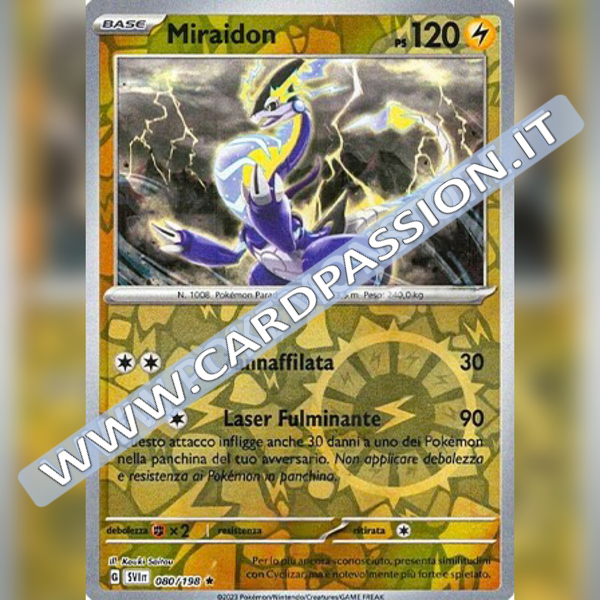 080/198 Miraidon Reverse | Scarlatto e Violetto