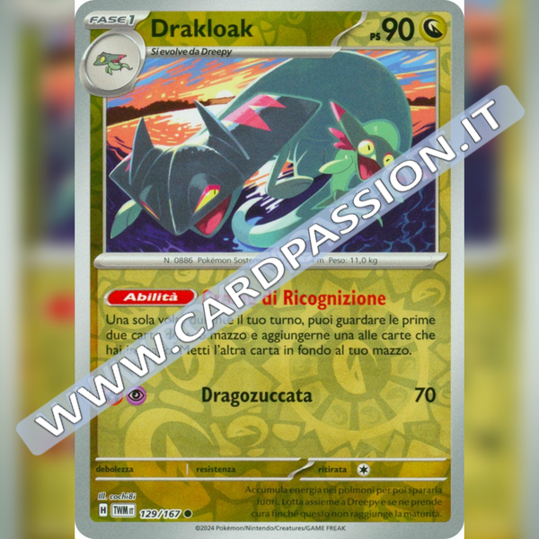 129/167 Drakloak Reverse | Crepuscolo Mascherato